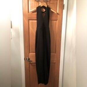 Misguided Tall Black Sleeveless Sexy Jumpsuit Size 8
